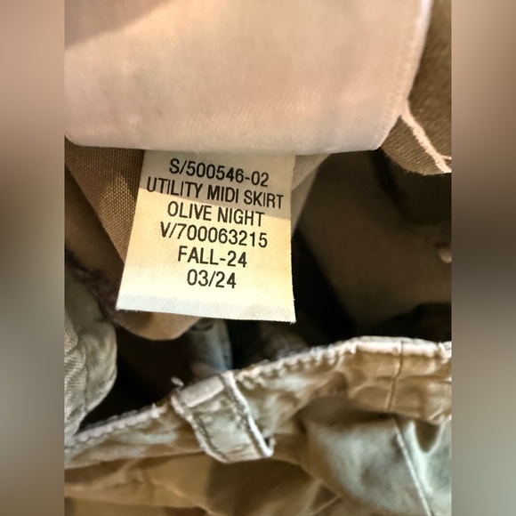 Gap Olive Utility Cargo Skirt - Picture 6 of 10
